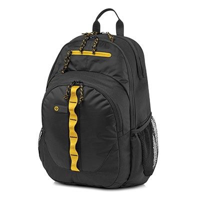 Backpack, HP Sport, 15.6'', Black/Yellow (F3W17AA)