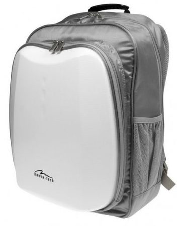 Backpack, Media-Tech TECHNOBACK, 15.4'', Silver (MT2106W)
