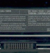 Battery, Toshiba Standard, for Satellite A200/ A300/ A500/ L300/ L350/ L500/ L550 (PA3534U-1BRS)