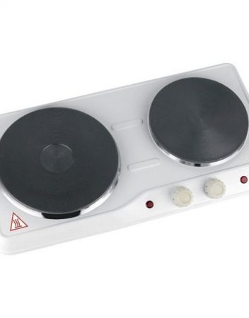 Електрически котлон двоен SAPIR SP 1445 PD, 2500 W,  Регулируем термостат, Бял