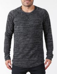 Ежедневен пуловер в черен цвят