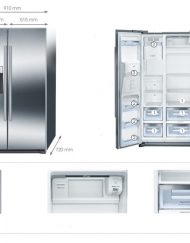 Хладилник, Bosch KAD90VI20, SIDE-BY-SIDE, Енергиен клас: А+, 533 литра
