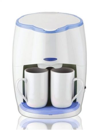 Кафемашина с подарък 2 чаши SAPIR SP 1170 L, 450W, LED индикатор, Бяла