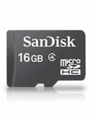 Карта памет SanDisk MicroSDHC 16GB + адаптер