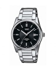 Мъжки часовник Casio Beside с  черен циферблат и сребристи индекси