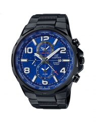 Мъжки часовник Casio Edifice черен браслет със син циферблат