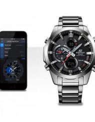 Мъжки часовник Casio Edifice сребрист браслет с функция за намиране на телефона