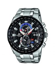 Мъжки часовник Casio Edifice сребрист браслет с кварцов механизъм