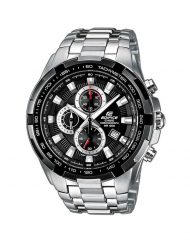 Мъжки часовник Casio Edifice сребрист браслет със завиващ се заден капак