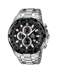 Мъжки часовник Casio Edifice сребрист браслет със завиващ се заден капак