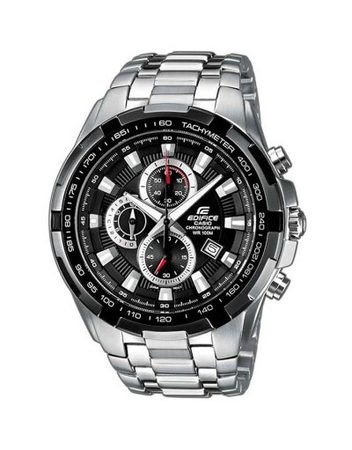 Мъжки часовник Casio Edifice сребрист браслет със завиващ се заден капак