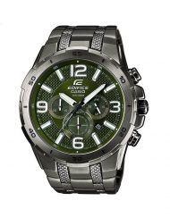 Мъжки часовник Casio Edifice зелен браслет със зелен циферблат
