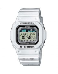 Мъжки часовник Casio G-SHOCK бял с правоъгълен циферблат