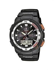 Мъжки часовник Casio Outdoor черен с оранжеви бутони