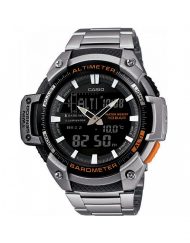 Мъжки часовник Casio Outdoor сребрист браслет с черен циферблат