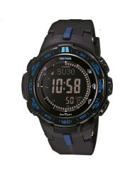 Мъжки часовник Casio Pro Trek  черен със сини детайли