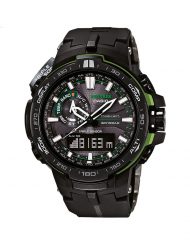Мъжки часовник Casio Pro Trek с неоново зелени детайли
