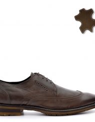 Мъжки обувки от естествена кожа Manfield кафяви
