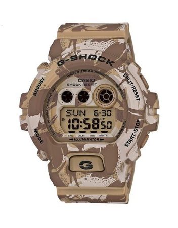 Мъжки спортен часовник Casio G-SHOCK бежов камуфлаж