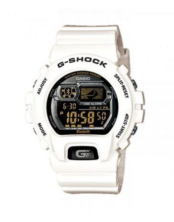 Мъжки спортен часовник Casio G-SHOCK бял с черен дисплей