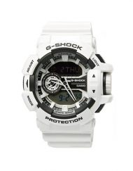 Мъжки спортен часовник Casio G-SHOCK бял със сиви детайли