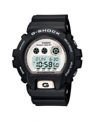 Мъжки спортен часовник Casio G-SHOCK черен с бял дисплей