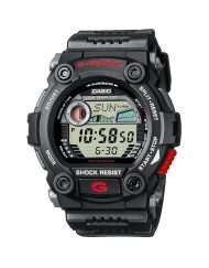 Мъжки спортен часовник Casio G-SHOCK черен с червен start-stop бутон
