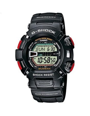 Мъжки спортен часовник Casio G-SHOCK черен с червени бутони