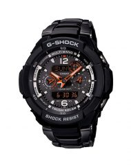 Мъжки спортен часовник Casio G-SHOCK черен с оранжеви стрелки