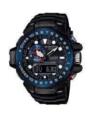 Мъжки спортен часовник Casio G-SHOCK черен със син ринг