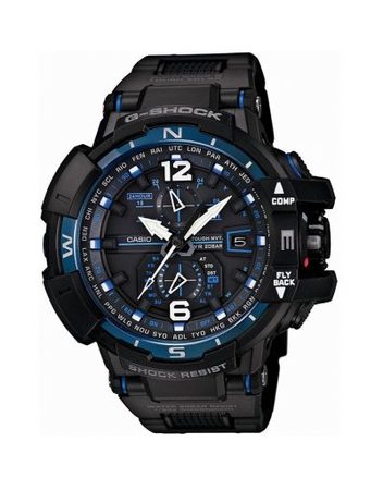Мъжки спортен часовник Casio G-SHOCK черен със сини детайли