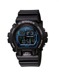 Мъжки спортен часовник Casio G-SHOCK черен със сини детайли по дисплея