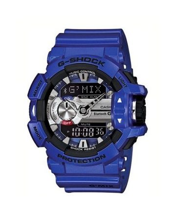 Мъжки спортен часовник Casio G-SHOCK лилав с черни детайли