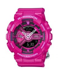 Мъжки спортен часовник Casio G-SHOCK розов с бели стрелки