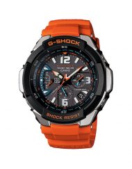 Мъжки спортен часовник Casio G-SHOCK с черна каса и оранжева каишка