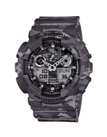 Мъжки спортен часовник Casio G-SHOCK светло сив камуфлаж