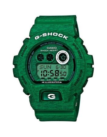 Мъжки спортен часовник Casio G-SHOCK зелен с двуцветни надписи