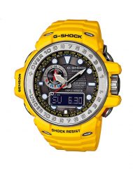 Мъжки спортен часовник Casio G-SHOCK жълт със сребрист ринг на циферблата