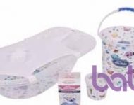 Sevi Baby Комплект за къпане от 5 части шарен Бял
