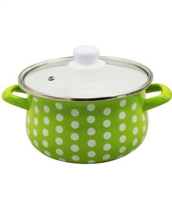 Тенджера с капак SAPIR SP 4518 E22G, 22 см, Зелена