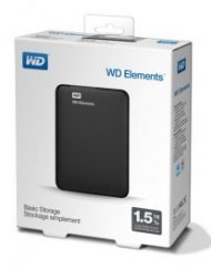 Външен диск Western Digital Elements Black 1.5TB USB 3.0