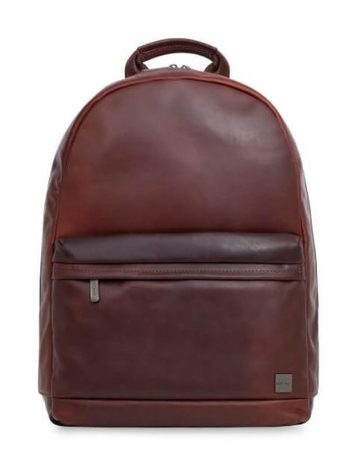 Backpack, Knomo Albion 15'', луксозна кожена раница, Кафяв (29888)