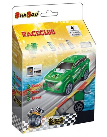 BAN BAO RACECLUB Количка ЗЕЛЕН PULL BACK B8629-4