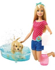 BARBIE Кукла и кученце със сапунени мехури DGY83