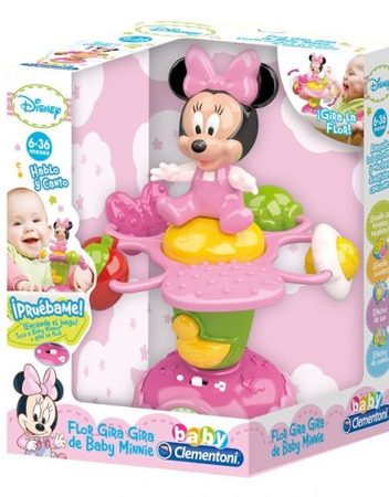 CLEMENTONI BABY Интерактивно въртящо се цвете MINNIE MOUSE