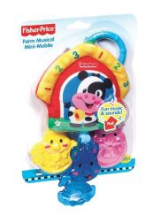 FISHER PRICE Музикална гризалка за количка с животни