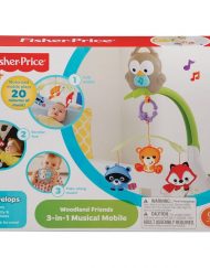 FISHER PRICE Музикална въртележка за легло 3в1 "ГОРСКИ ЖИВОТНИ" CDM84