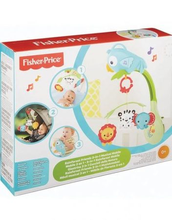 FISHER PRICE Музикална въртележка за легло ТРОПИЧЕСКА ГОРА