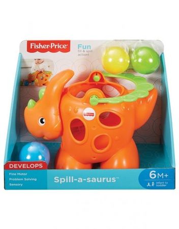 FISHER PRICE Занимателна играчка ДИНОЗАВЪР "ИЗСИПИ И СЪБЕРИ" DRF93