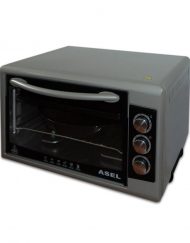 Готварска печка - фурна ASEL AL AF 0723E, 650W, 50 литра, Термостат, Сив
